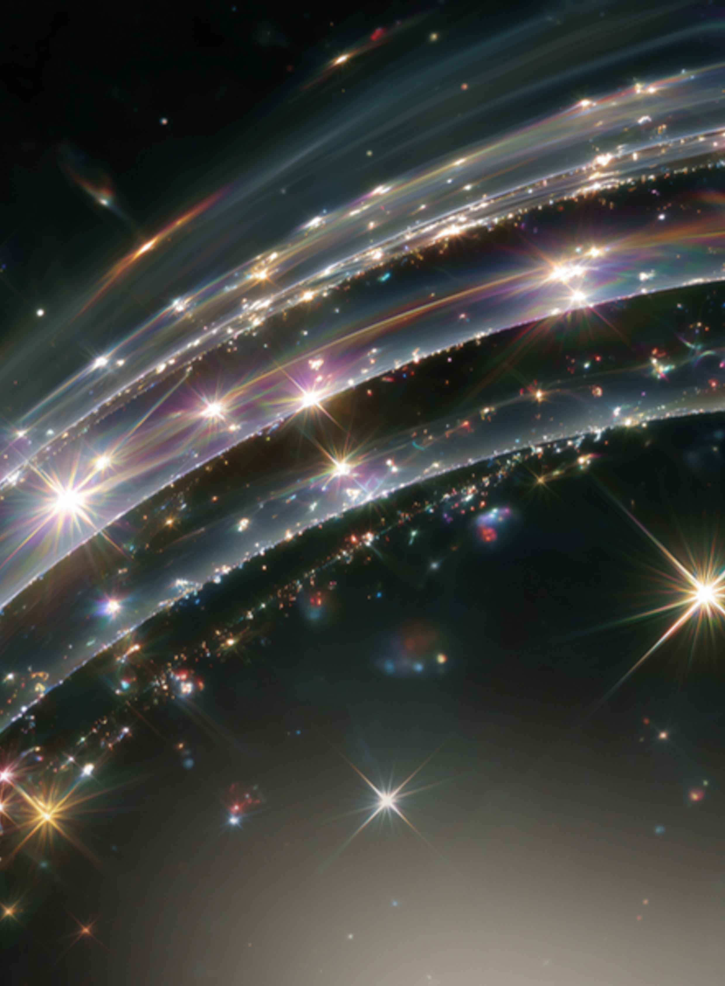 Interwoven spectral threads of light